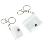 2 Pcs Storage Book Picture Frame Keychain Keyring Photo Album Mini