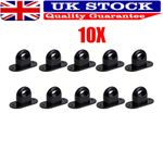 10X Plastic Black Screw Locks for Oval Eyelets 42x22mm Caravan Trailer Tarpaulin