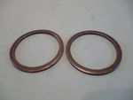 TRIUMPH 3TA 5TA T100A FORK DUST EXCLUDER WASHERS PAIR 97-0431 H431 UK MADE