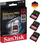 SanDisk 32GB 64GB 128GB 256GB Extreme PRO SDXC UHS-I V30 4K U3 Class 10 SD Card