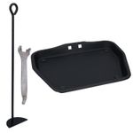 11" or 13" Metal Ashpan Tray For 16" or 18" Fireplace, Handle & Rake Open Fire