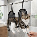Pet Grooming Hammock Cat Bath Restraint Bag Adjustable Pet Trimming Fixed Bag