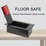 Wall Floor Hidden Anti-Theft Safe Box Household Hotel Floor Safe Box Steel Plate