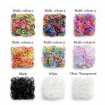 Mini Hair Elastics Small Rubber Bands for All –Strong No Slip Hair UK