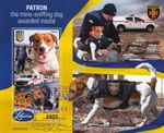 UKRAINE WAR PATRON Jack Russell/Bomb Detection Dog Stamp Sheet #2 (2022 Liberia)