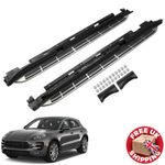 BLACK RUNNING BOARD SIDE STEPS FOOT RAILS SILLS FITS FOR PORSCHE MACAN 2014+ UK
