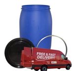 Storage Barrel Drum 220 Litre Storage Shipping Containers Blue Waterproof  & Lid