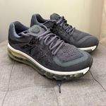 Nike Air Max Men's Grey/Black/White Mesh Low Top Lace Up Running Trainers