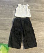 Amazon 2pc Baby Outfit Set 3-6 Months Ribbed Sleeveless Top & Trousers