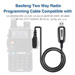 USB PROGRAMMING CABLE FOR BAOFENG UV-5R RADIO - CHIRP COMPATIBLE - UK STOCK