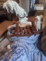 Vintage Folk Art Rocking Horse Ornment