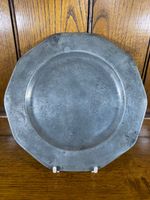 Rare Jonas Durrand London, Pewter Plate C1750 25cm Dia.                    #3808
