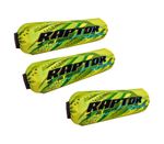 Yellow Lime ATV Shock Covers Yamaha Raptor 700R 2006-2024 YFM700R, Set 3 Racing