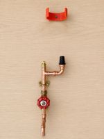 Handcrafted Copper Pipe Bar Optics Wall Mounted Drinks Dispenser With Wall Clips