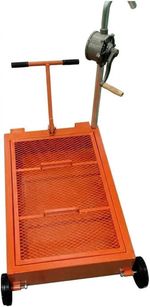 For 20Gallon Low Profile Oil Drain Pan Oil Change Pan Rolling Oil Drain Cart NEW