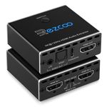 Ezcoo HDMI 2.1 Audio Extractor 4K 120Hz VRR ALLM HDCP2.3 HDR10 ARC Audio