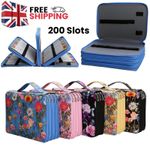 200 Slots Colored Pencil Case Organizer with Zipper Capacity Pen Holder Bag UK