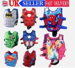 Kids Cartoon Swim Life Jacket Float Vest Zip Vest Buoyancy Aid Water Sports UK