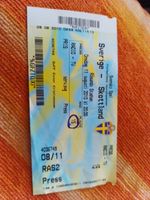 Sweden v Scotland Press Media Ticket 