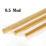 Brass 0.5 Module Spur Gear Racks For CNC Linear Motion Long 200/500/750/1000mm