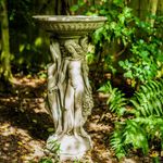 Stone Cast Garden Bird Bath 3 Grace Classic Design UK Handmade DGS Statues 60kg