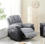 Electric Recliner Armchair 8 Point Electric Heated Massage Sofa Arm Chair Home