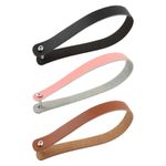 2 Pcs Leather Pull Strap for Bike Quick Release Handle Front Shelf Handle