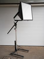 Bowens Perspex Diffuser Boom Arm C Stand Made in England 1960s Vintage Light