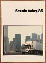 SCANIA Today-86  Publicity Brochure 1986 #B1 860402