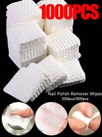 1000 Pack Lint Free Nail Wipes Cotton Pads for Gel Polish Makeup Remover Prep