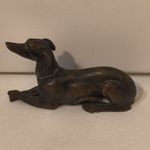 Jennings Brothers JB 5 Bronze Greyhound Whippet Dog Antique Miniature Sculpture