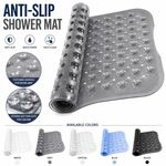 Non Slip Bath Mat Extra Large Shower Mat Bathtub Anti-Mold Rubber Strong Suction