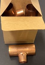 NIBCO 9101350 611R Reducing Tee 1-1/2 x 1-1/2 x 1 in Copper C x C x C Box Of 5