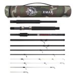X MAX C-P Carp Predator Rod 9in1 Multi-Length 9'/8'/7'3" 4 Cast Weights