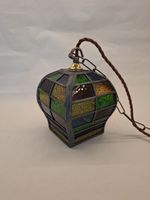 1940s Stained Glass Lantern for Hall or Porch.