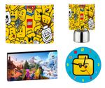 BRICKS lego - 10" Lightshade, Touch Lamp, Wall Art, Wall Clock or Bundle