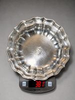Frank Smith Sterling Silver  Tray S Monogram 381 G 196 Chippendale 9.5" Scrap