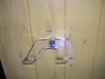 clear acrylic broad sword vertical hanger wall mount hook 