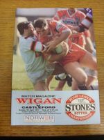 07/04/1991 Rugby League Programme: Wigan v Castleford  (team changes/scores note