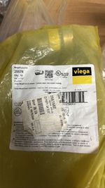 Viega MegaPressG 25576 3/4" x 1/2" P x FPT Carbon Steel Adapter Qty 10