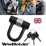 Winholder Tough Motorbike Motorcycle Disc Lock Padlock Secure Anti-Pick Black