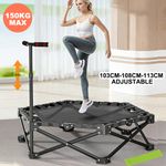 Centra 42 inch Trampoline Handrail Rebounder Folding Fitness Exercise Home Tool