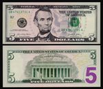 UNITED STATES: PW#551b 5 Dollar 2021 New York B Uncirculated Banknote.