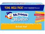 Mr Freeze Mega Ice Pops 75 x 90ml (5 Assorted Flavours)