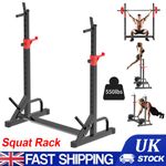 Power Squat Rack Adjustable Barbell Rack Weight Lifting Bench Press Home Gym
