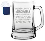 Personalised Engraved Beer Glass Tankard Best Man wedding, birthday gift