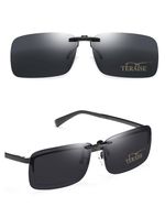 TERAISE Polarized Clip on Sunglasses Over Prescription Glasses 58*37mm, Black
