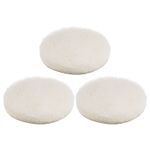 3pcs Wool Buffing Pads 7 inch Polishing Pad Polishing Buffing Pad Hook and Loop