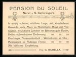 Representative card Nervi - S. Ilario Ligure, Pension Du Soleil, Prop. G....