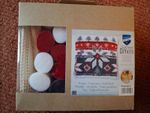 Latch Hook Kit  Cushion Front " Scandinavian star  "16" x 16"  New by Vervaco